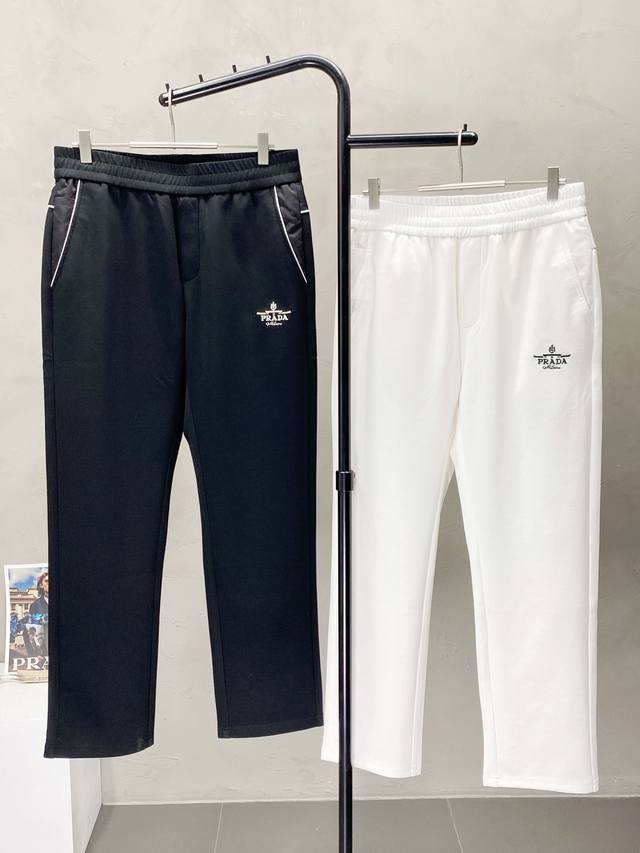 Prada exclusive new spring and fall casual pants, high-end edition! Breathable a