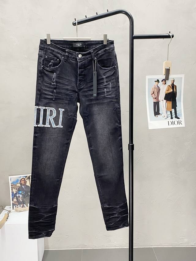 Amiri exclusive new high-end casual jeans! Breathable and comfortable fabric, im