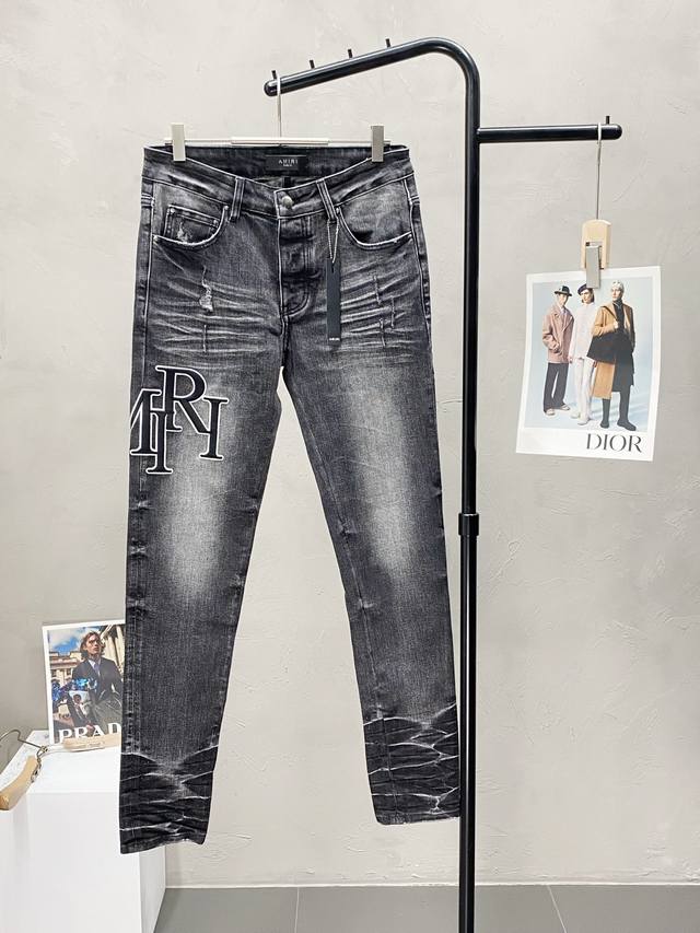 Amiri exclusive new high-end casual jeans! Breathable and comfortable fabric, im