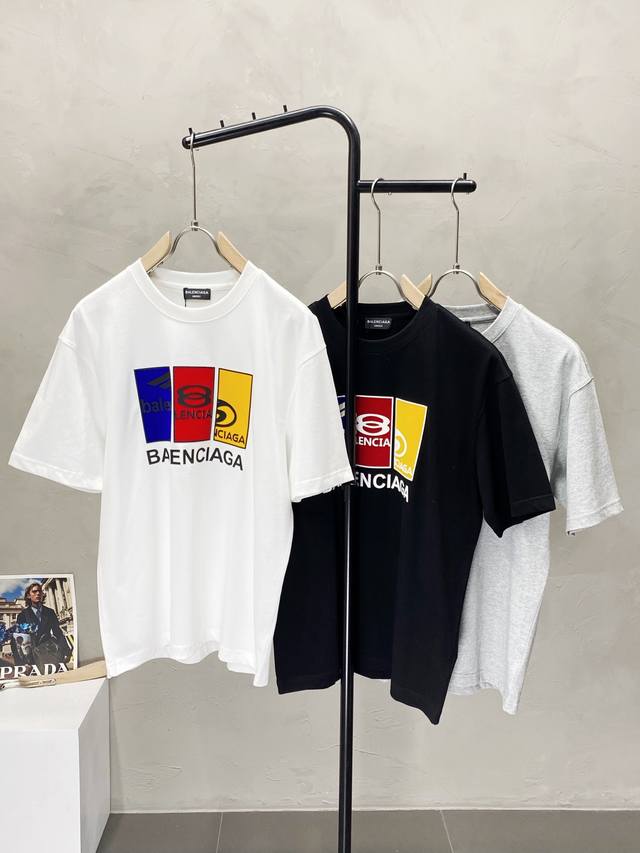 Balenciga exclusive new original men's casual short-sleeved high-end high-editio