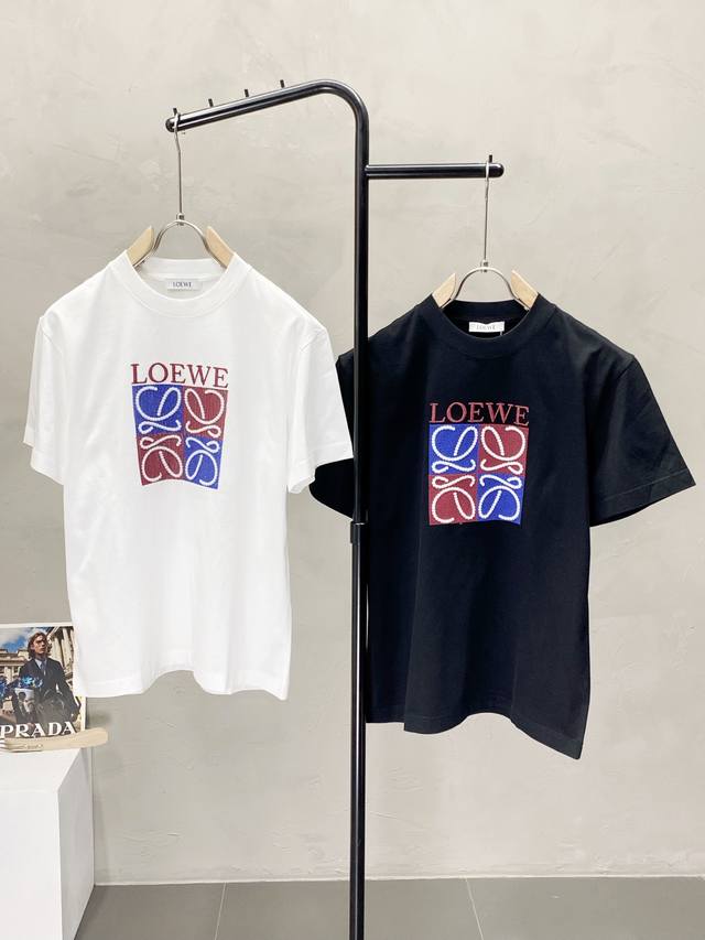 Loewe exclusive new original men's casual short-sleeved high-end version fashion