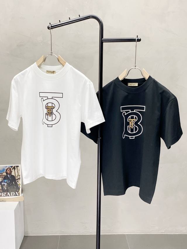 Burberry exclusive new original men's casual short-sleeved high-end high version