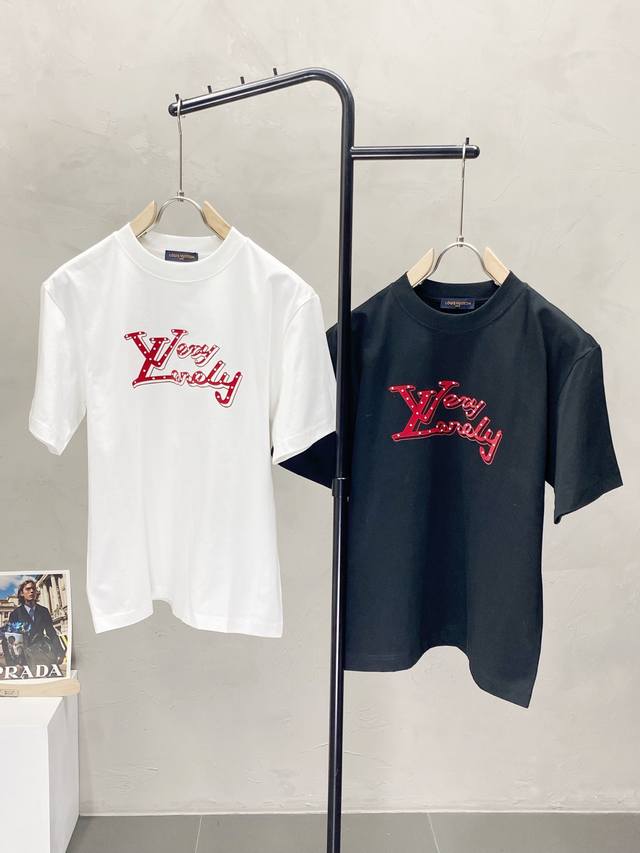 Louis Vuitton exclusive new original men's casual short-sleeved high-end high-ed