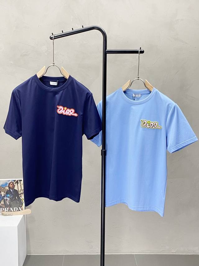 Dior exclusive new original men's casual short-sleeved high-end high version fas
