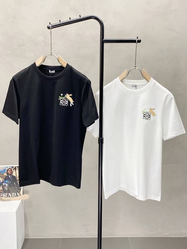 Loewe exclusive new original men's casual short-sleeved high-end high version fa