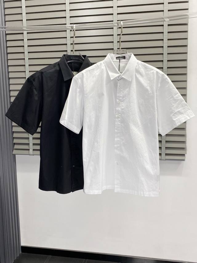 Balenciga exclusive new original men's casual short-sleeved shirt, high-end vers