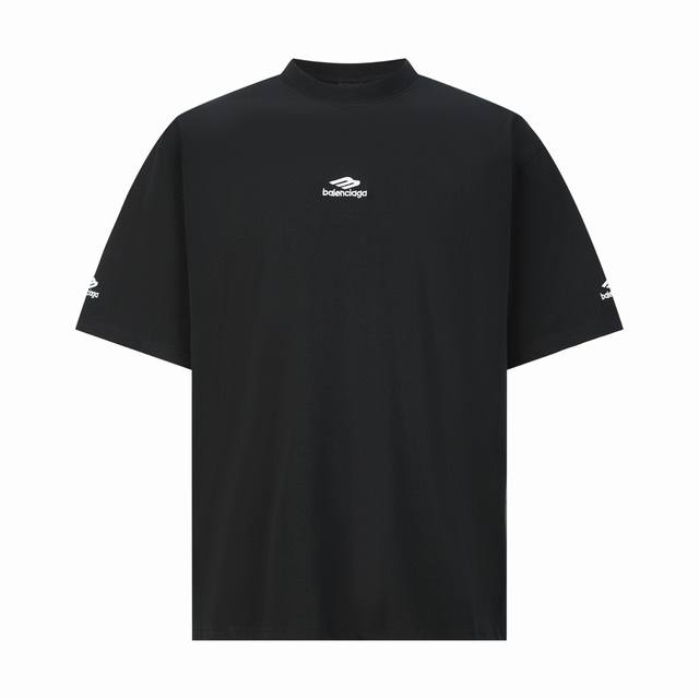 Blcg Paris 3B slogan embroidered short-sleeved top. Fabric: Made from 21-count P