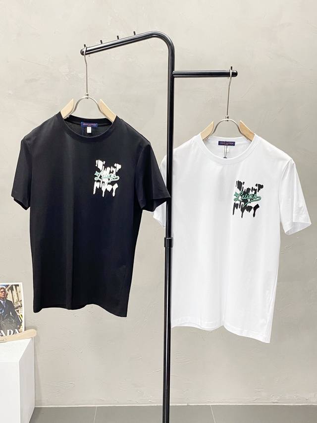 Louis Vuitton exclusive new original men's casual short-sleeved high-end high-ed