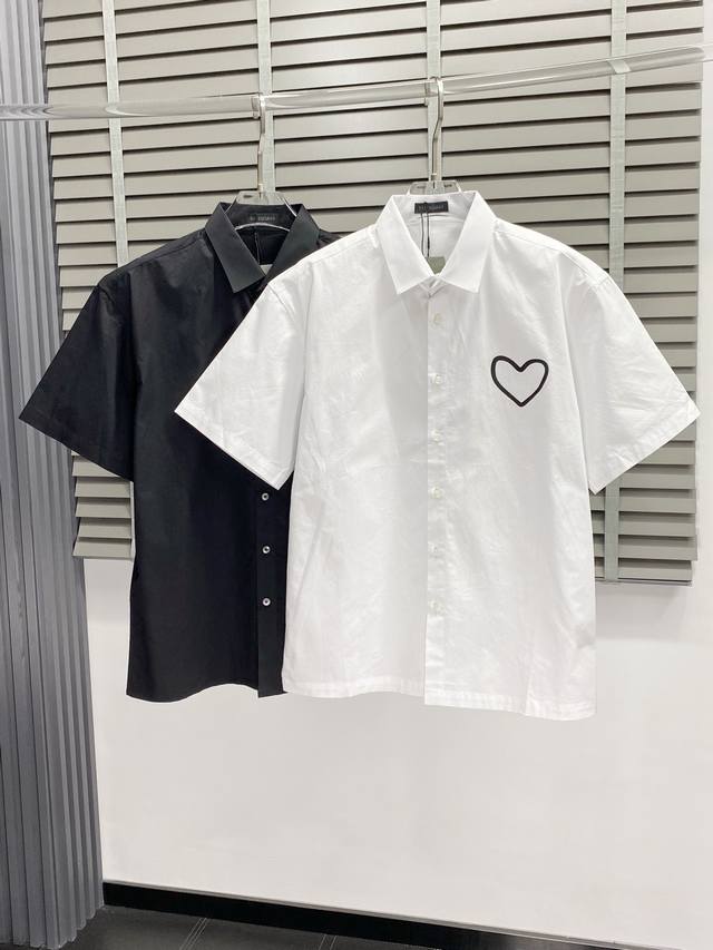 Balenciga exclusive new original men's casual short-sleeved shirt, high-end vers