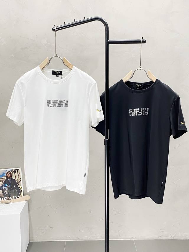 Fendi exclusive new original men's casual short-sleeved high-end version fashion