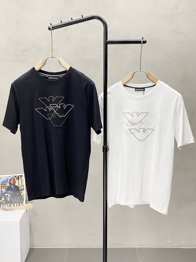 Armani exclusive exclusive new original men's casual short-sleeved high-end vers