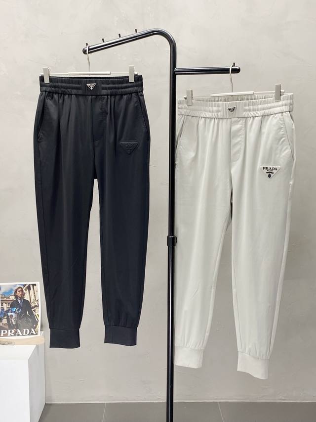 Prada exclusive new spring and autumn casual pants in high-end versions! Made wi