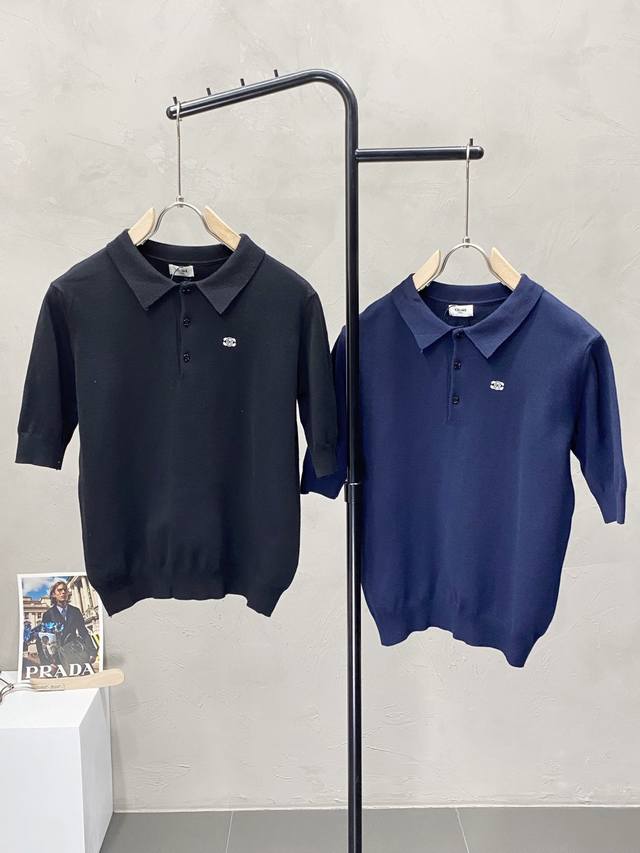 Celine exclusive new original men's casual spring and summer knit short-sleeve t