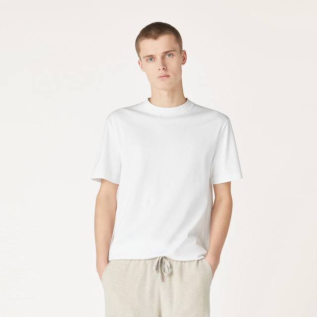 Lss's new spring/summer collection, premium mercerized cotton, round-neck croppe