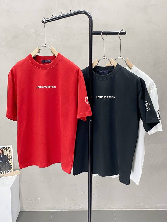 Louis Vuitton exclusive new original men's casual spring and summer short-sleeve