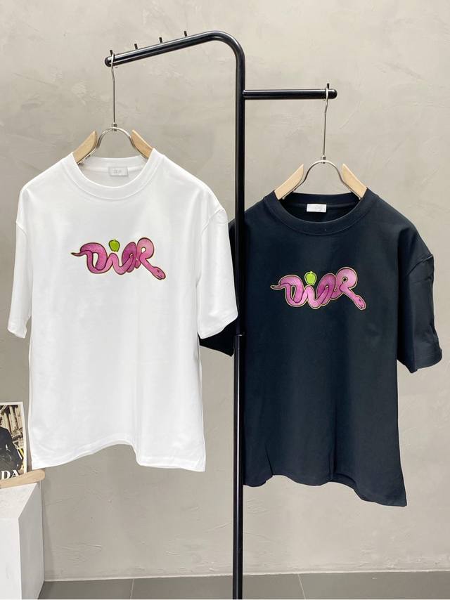 Dior exclusive new original men's casual spring and summer short-sleeved high-en