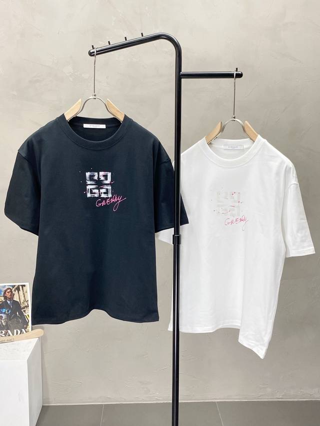Givenchy Exclusive New Original Men's Casual Spring and Summer Short Sleeve High