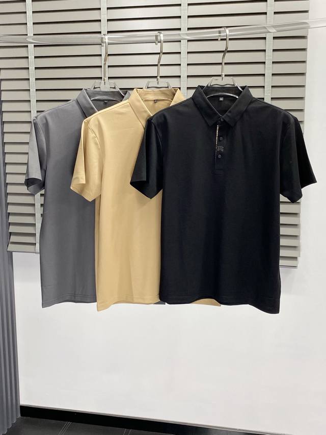 Burberry exclusive new original men's casual spring and summer lapel short-sleev