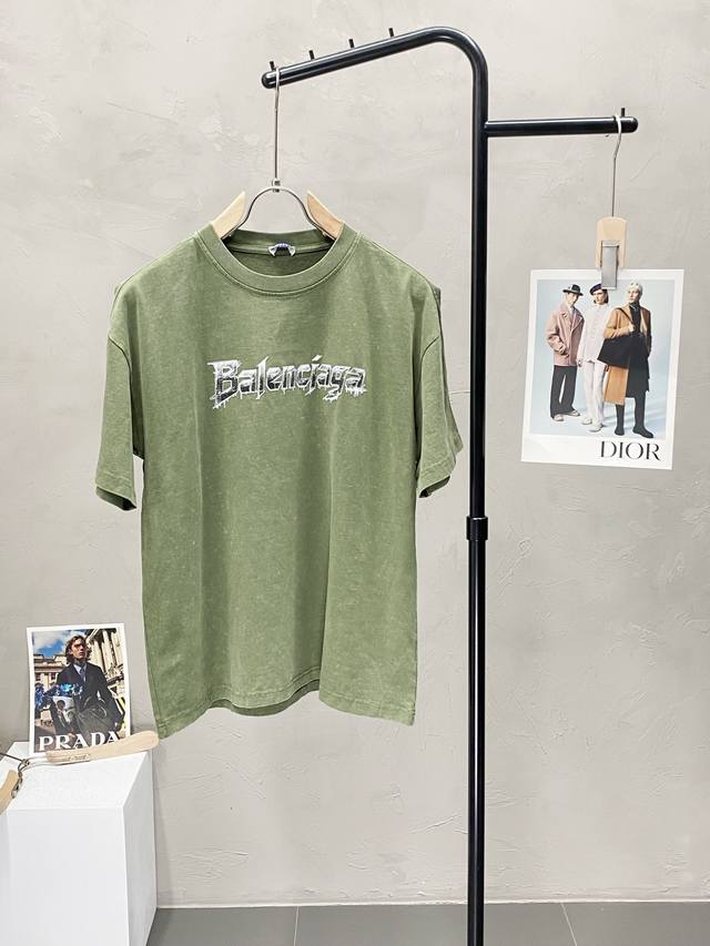 Balenciga exclusive new original men's casual spring and summer short-sleeved hi