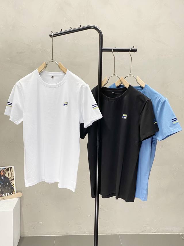 Fila exclusive new original men's casual spring and summer short-sleeved high-en