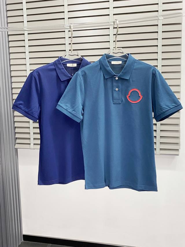 Moncler exclusive new men's casual spring and summer lapel short-sleeved high-en