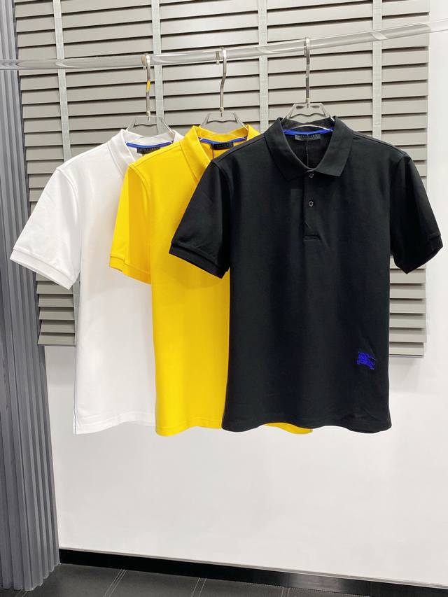 Burberry exclusive new men's casual spring and summer lapel short-sleeved high-e