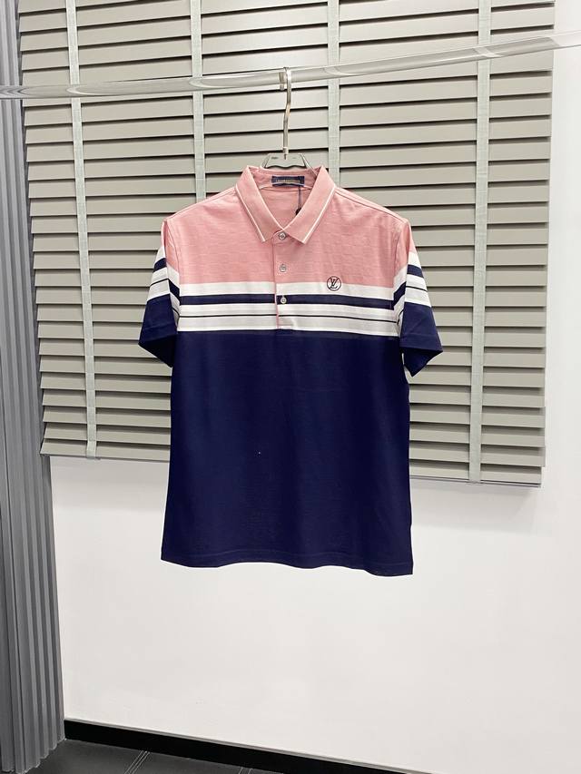 Louis Vuitton exclusive new men's casual spring and summer lapel short-sleeved h