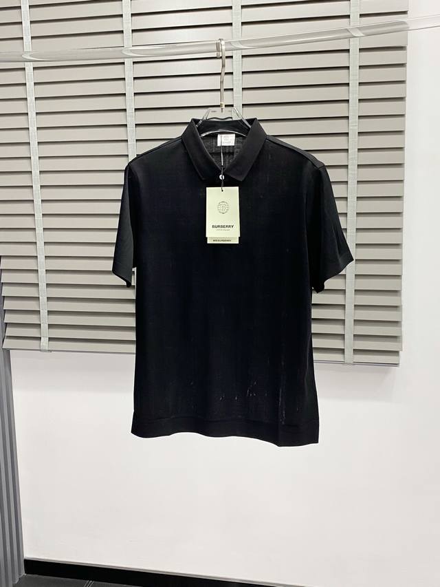 Burberry exclusive new men's casual spring and summer lapel short-sleeved high-e