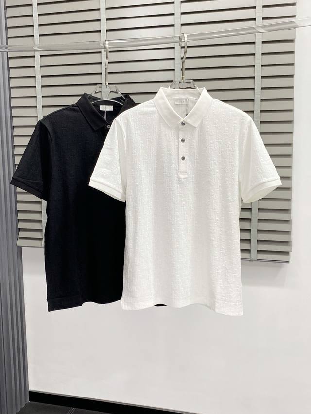 Dior exclusive new men's casual spring and summer lapel short-sleeved high-end v