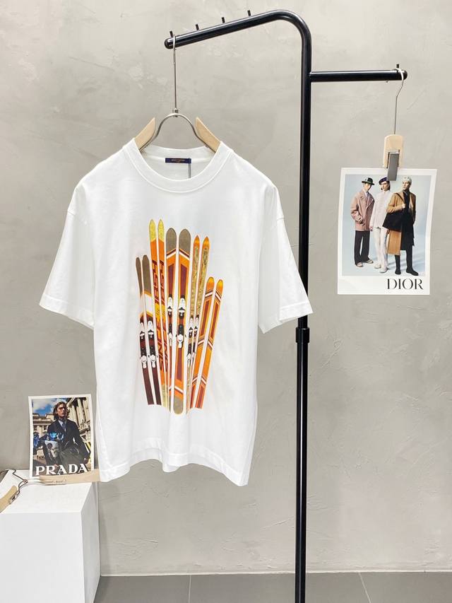 Louis Vuitton exclusive new original men's casual spring and summer short-sleeve