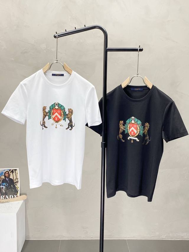 Louis Vuitton exclusive new original men's casual spring and summer short-sleeve