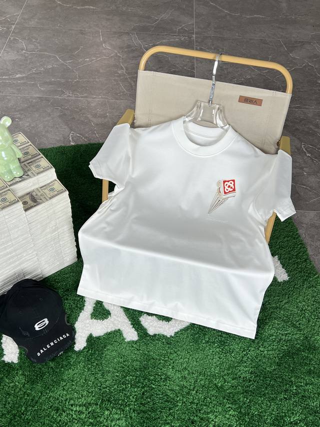 Casablanca's 2025 Spring/Summer new release! The latest short-sleeved, round-nec