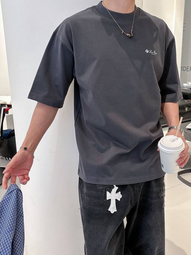 Loro Piana's 2025 Spring/Summer new collection, the latest short-sleeved, crew-n