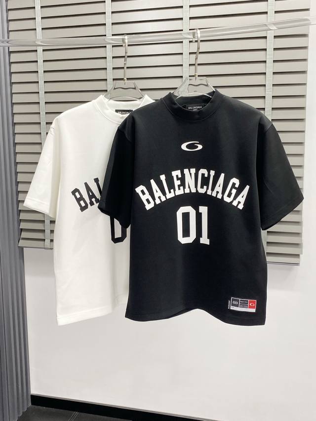 Balenciga exclusive new original men's casual spring and summer short-sleeved hi