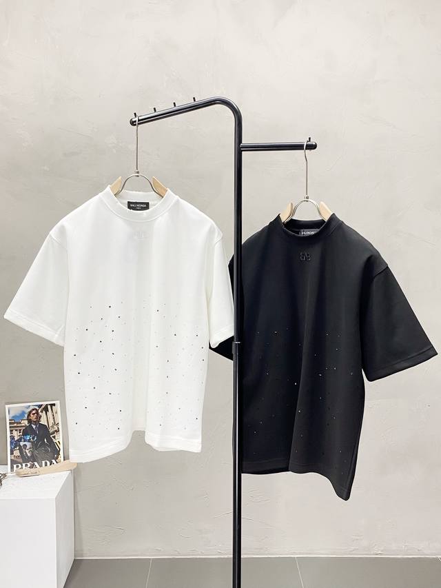 Balenciga exclusive new original men's casual spring and summer short-sleeved hi