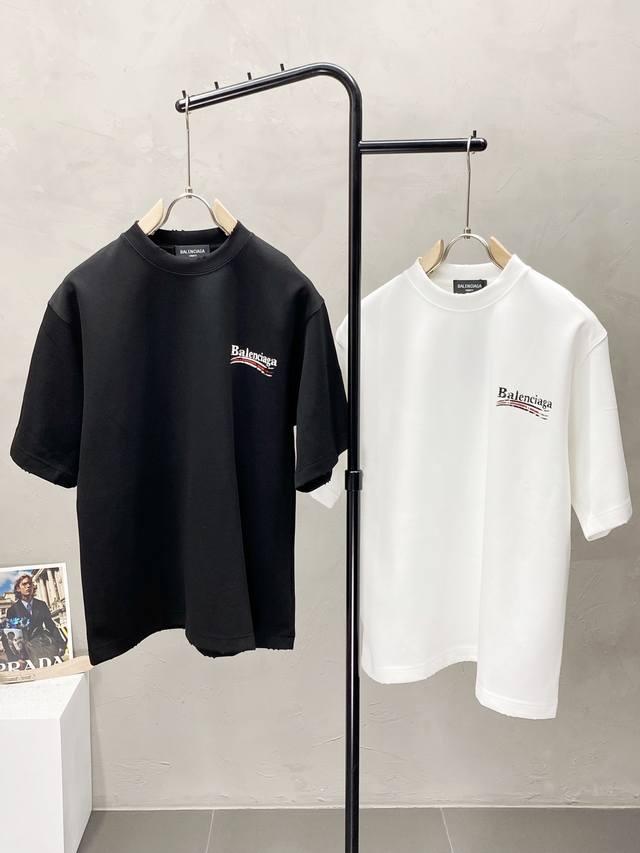 Balenciga exclusive new original men's casual spring and summer short-sleeved hi
