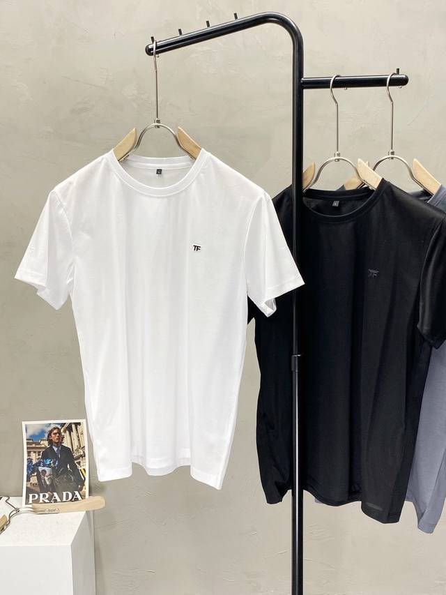 Tom Ford exclusive new original men's casual spring and summer short-sleeved hig