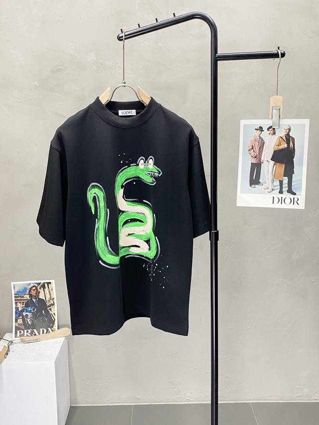 Loewe exclusive new original men's casual spring and summer short-sleeved high-e