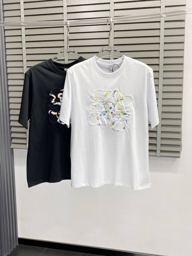 Loewe exclusive new original men's casual spring and summer short-sleeved high-e