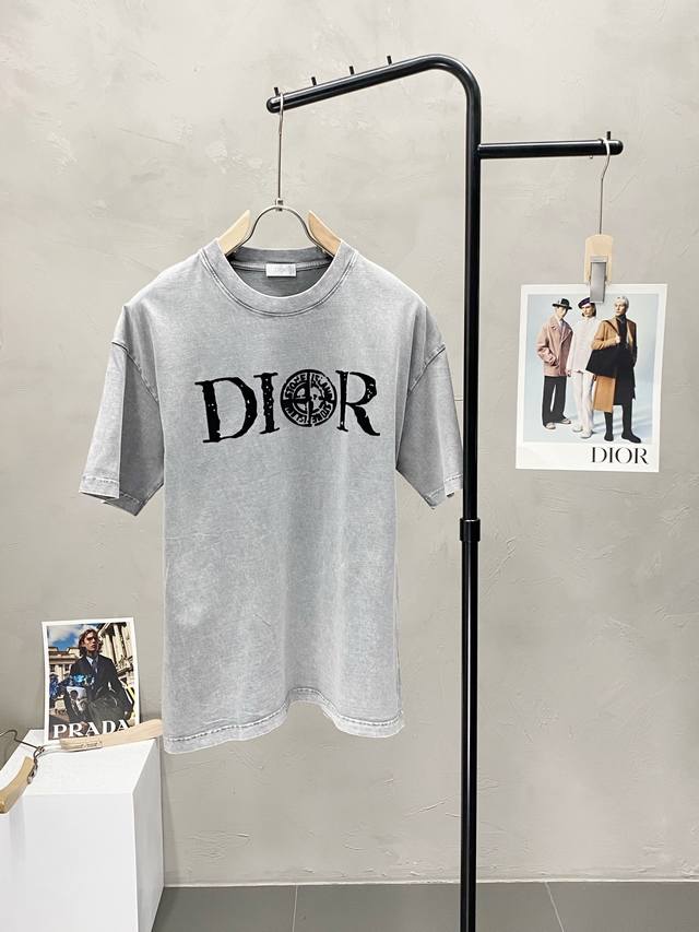 Dior exclusive new original men's casual spring and summer short-sleeved high-en