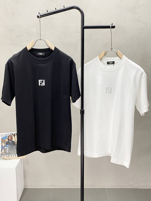 Fendi exclusive spring and summer new original men's casual short-sleeved high-e