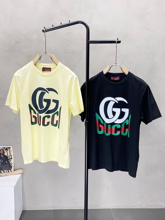 Gucci exclusive new original men's casual short-sleeved high-end high-edition fa