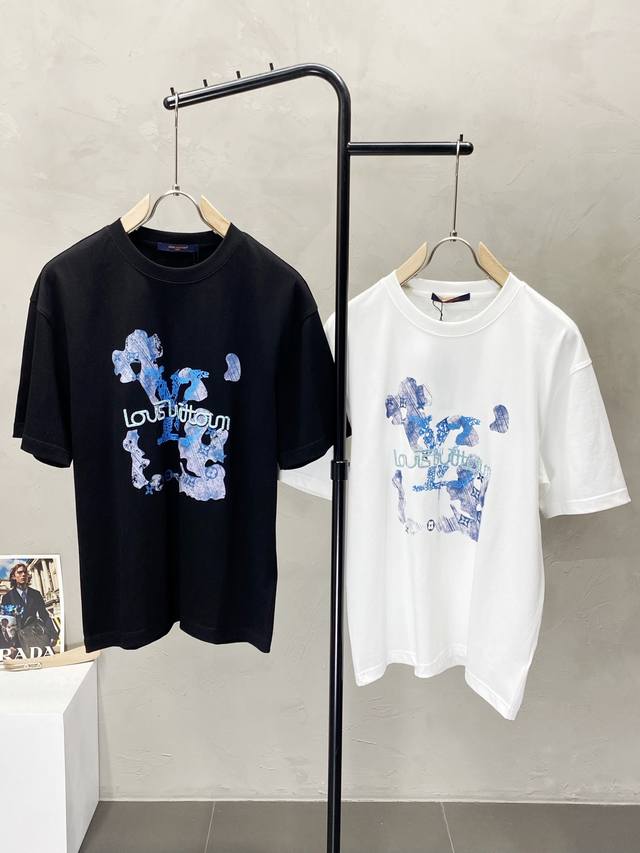 Louis Vuitton exclusive new original men's casual short-sleeved high-end high-ed