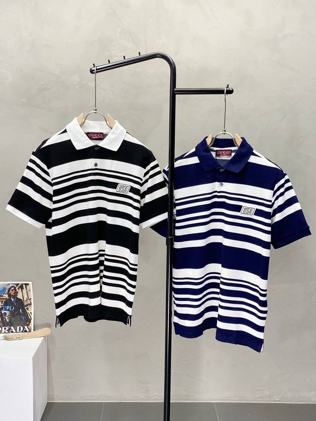 Gucci exclusive new original men's casual short-sleeved high-end high version fa