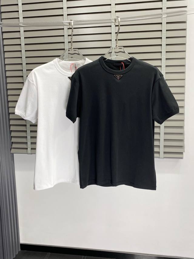 Prada exclusive new original men's casual short-sleeved high-end high-edition fa