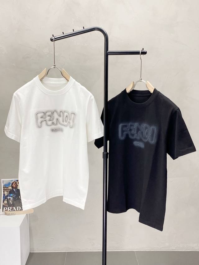 Fendi exclusive new original men's casual short-sleeved high-end version fashion