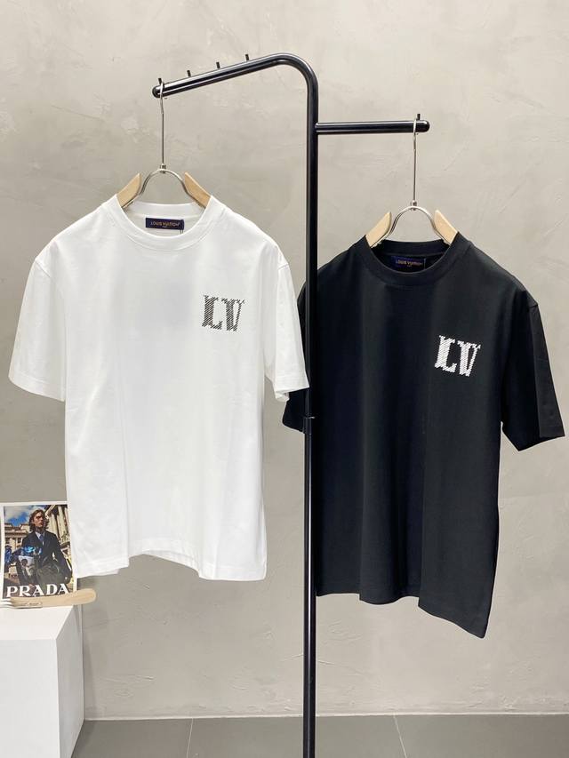 Louis Vuitton exclusive new original men's casual short-sleeved high-end high-ed