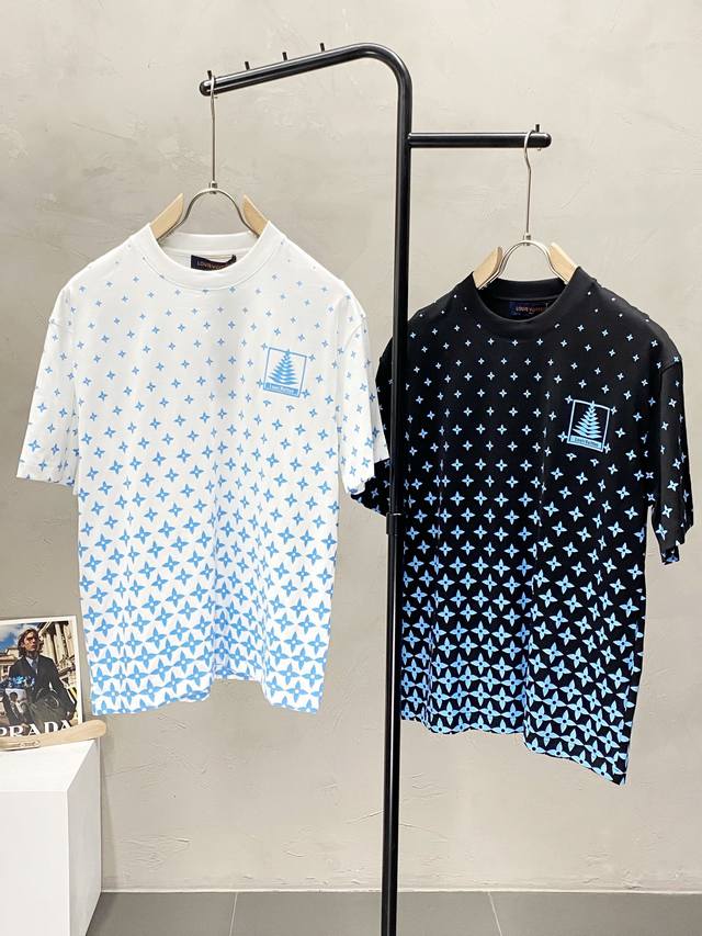 Louis Vuitton exclusive new original men's casual short-sleeved high-end high-ed