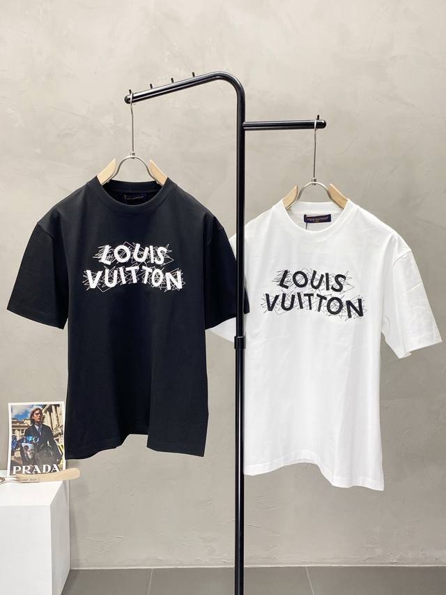 Louis Vuitton exclusive new original men's casual short-sleeved high-end high-ed