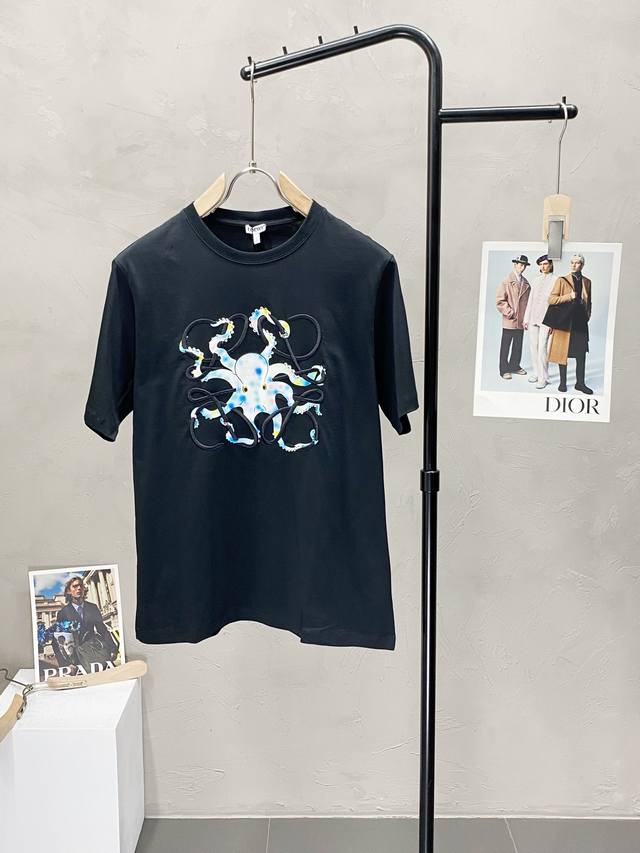 Loewe exclusive new original men's casual short-sleeved high-end version fashion